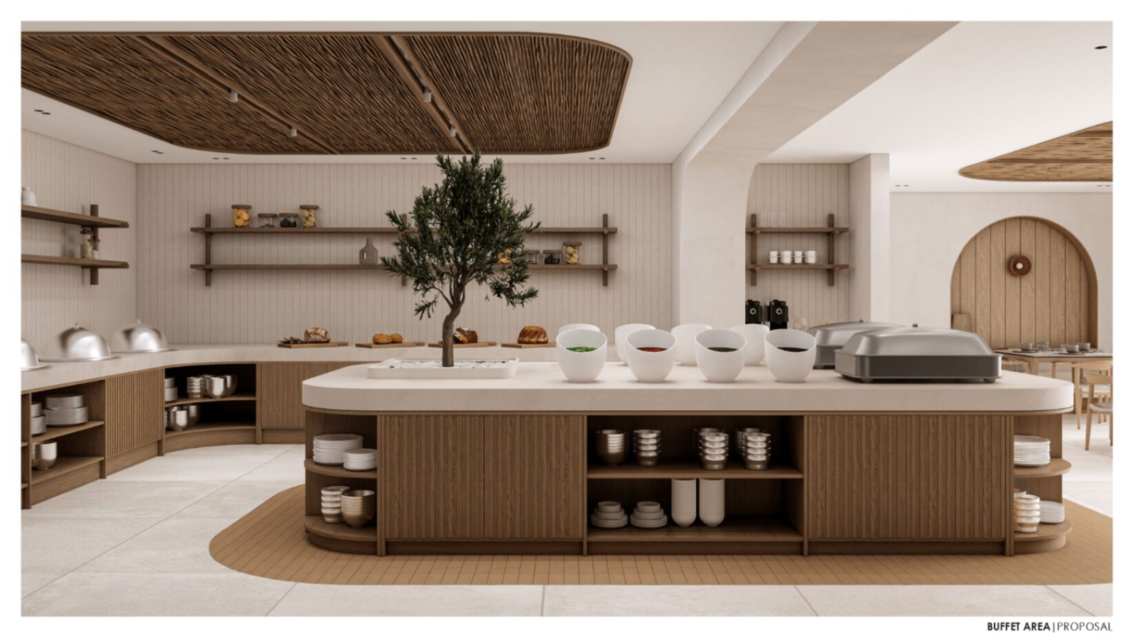 Naxos Resort — Buffet area proposal