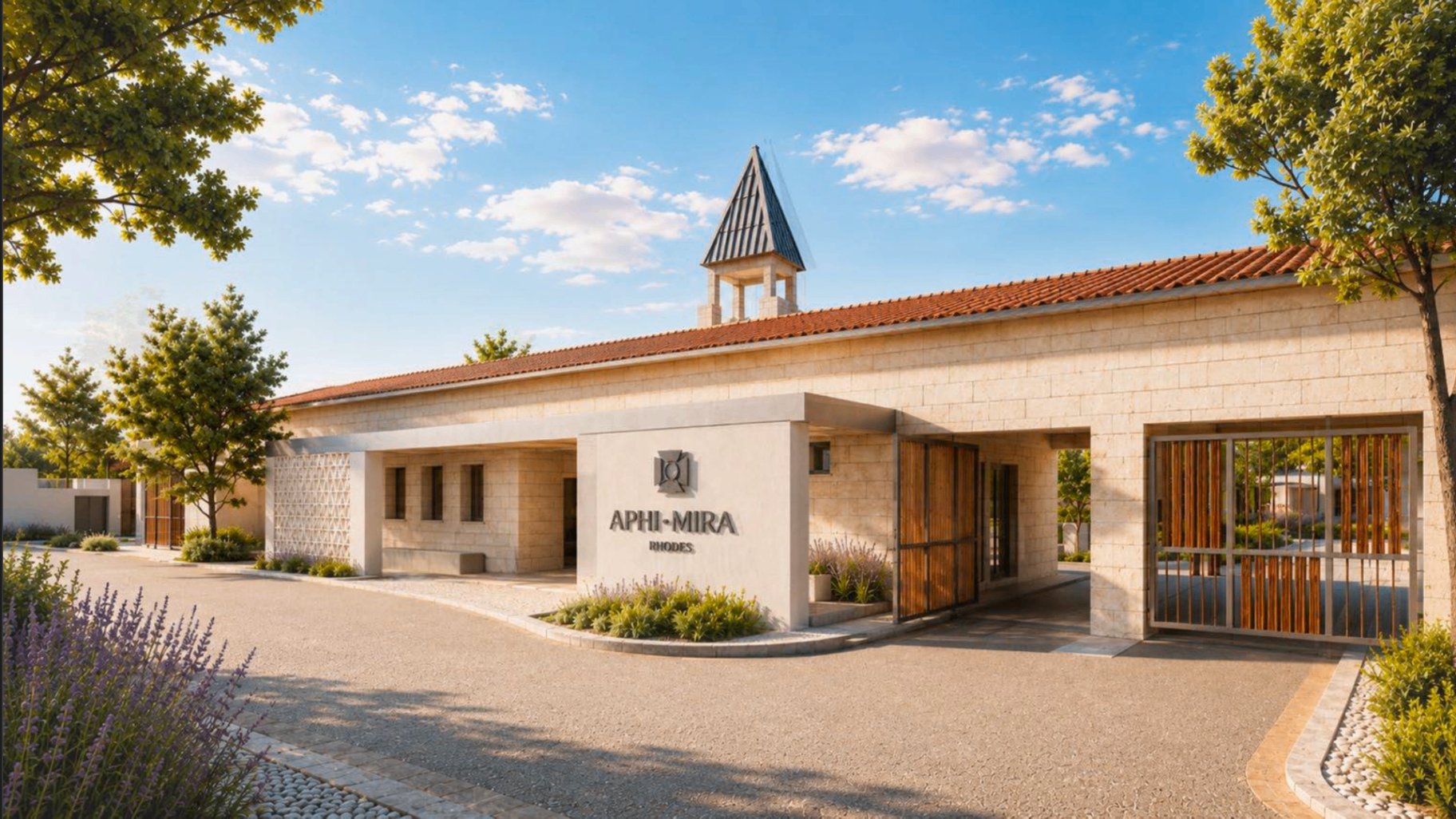 Sunprime Miramare Beach Hotel — Main entrance and arrival court